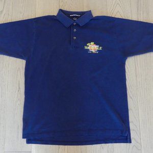 Jimmy Buffet's Margaritaville Las Vegas Vintage Navy Blue Large Polo